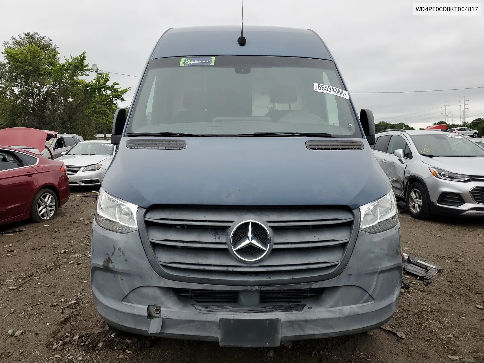 2019 Mercedes-Benz Sprinter 2500/3500 VIN: WD4PF0CD8KT004817 Lot: 66534384