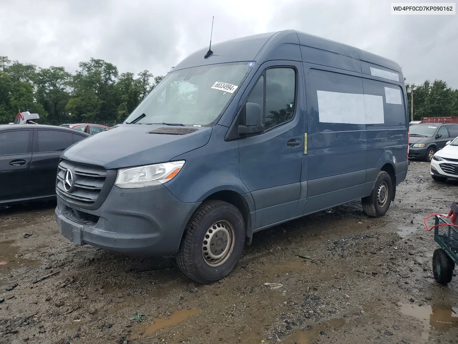 2019 Mercedes-Benz Sprinter 2500/3500 VIN: WD4PF0CD7KP090162 Lot: 66534994