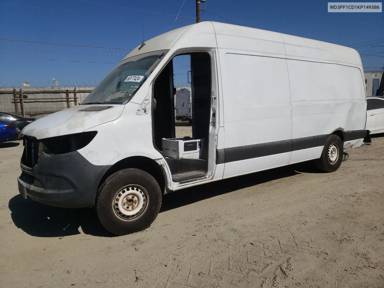 2019 Mercedes-Benz Sprinter 2500/3500 VIN: WD3PF1CD1KP149586 Lot: 68177424