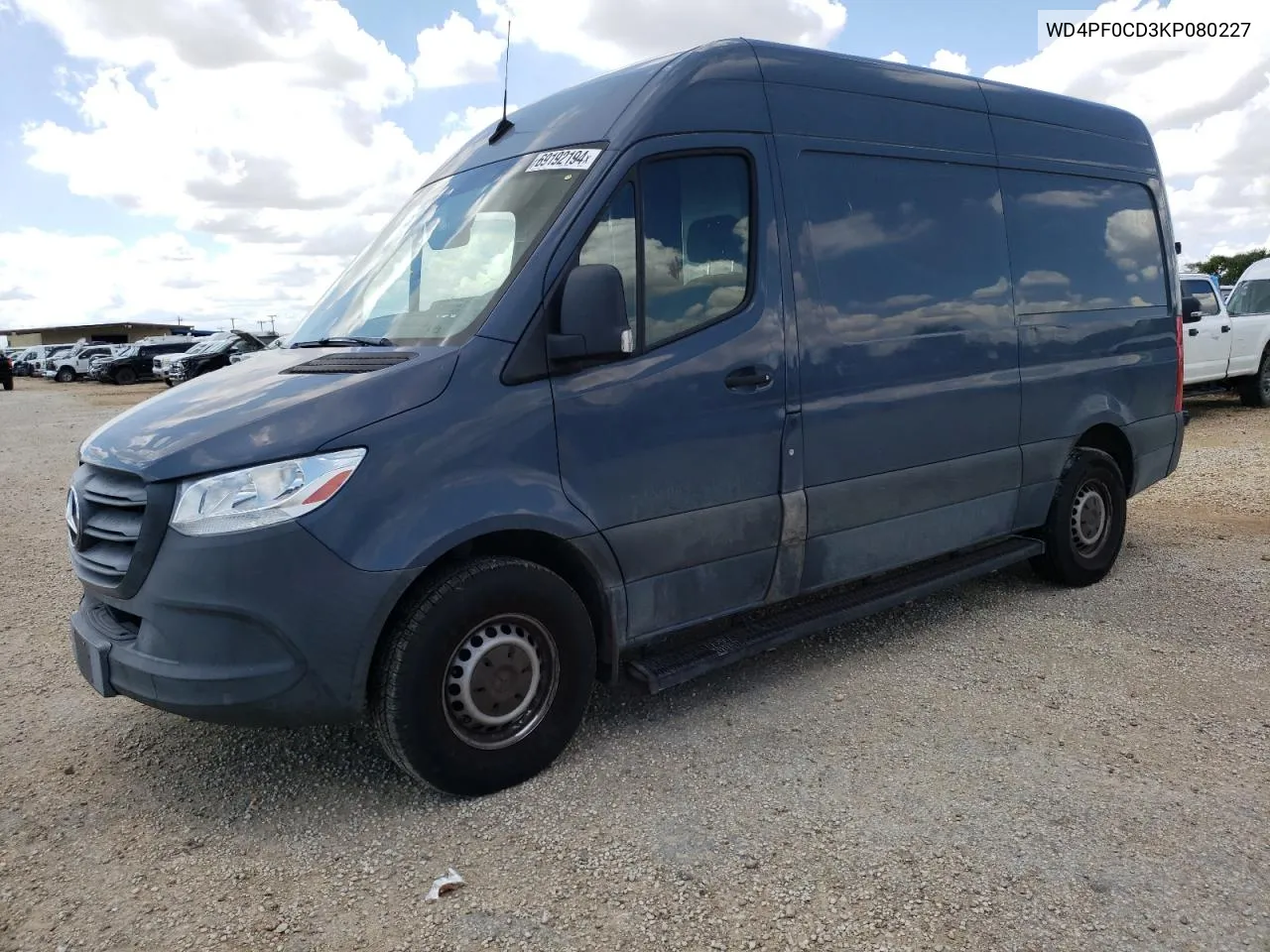 2019 Mercedes-Benz Sprinter 2500/3500 VIN: WD4PF0CD3KP080227 Lot: 69192194