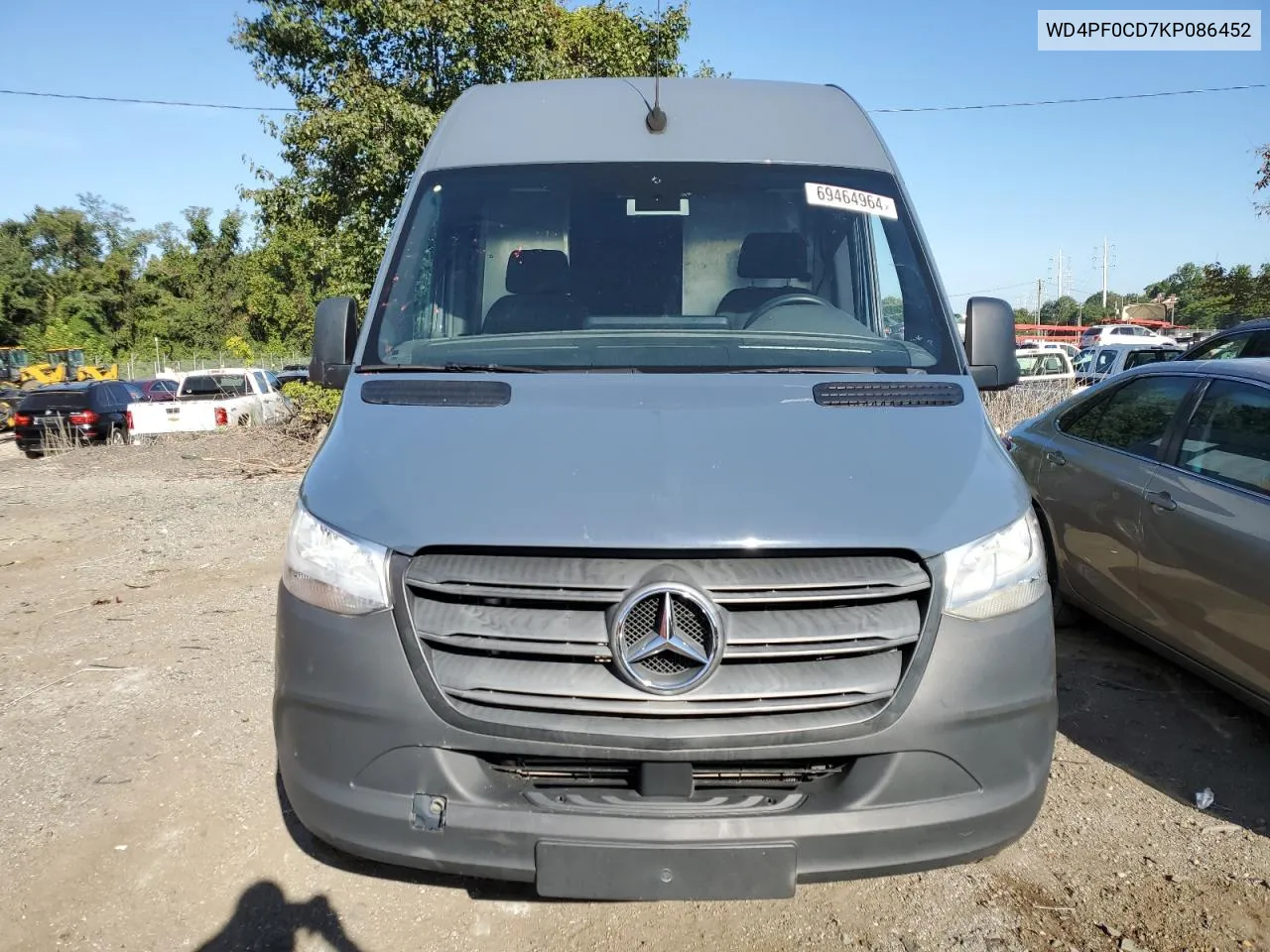 2019 Mercedes-Benz Sprinter 2500/3500 VIN: WD4PF0CD7KP086452 Lot: 69464964