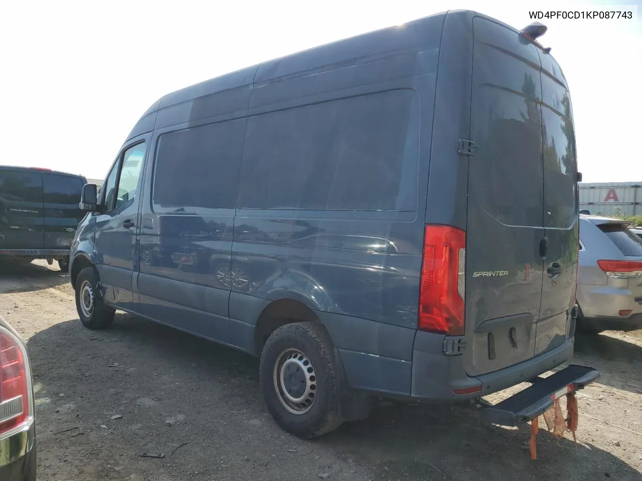 2019 Mercedes-Benz Sprinter 2500/3500 VIN: WD4PF0CD1KP087743 Lot: 70645224