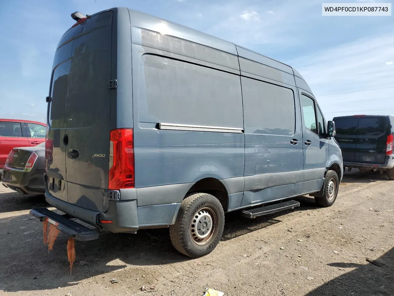 2019 Mercedes-Benz Sprinter 2500/3500 VIN: WD4PF0CD1KP087743 Lot: 70645224