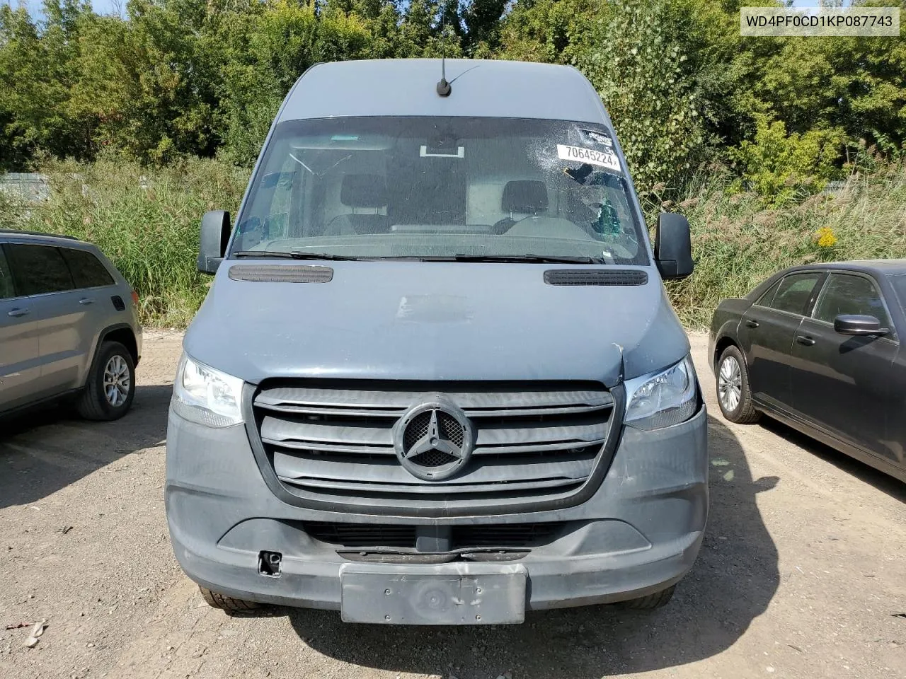 2019 Mercedes-Benz Sprinter 2500/3500 VIN: WD4PF0CD1KP087743 Lot: 70645224