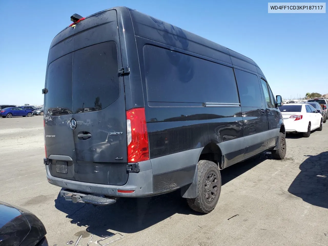 2019 Mercedes-Benz Sprinter 2500/3500 VIN: WD4FF1CD3KP187117 Lot: 71058404