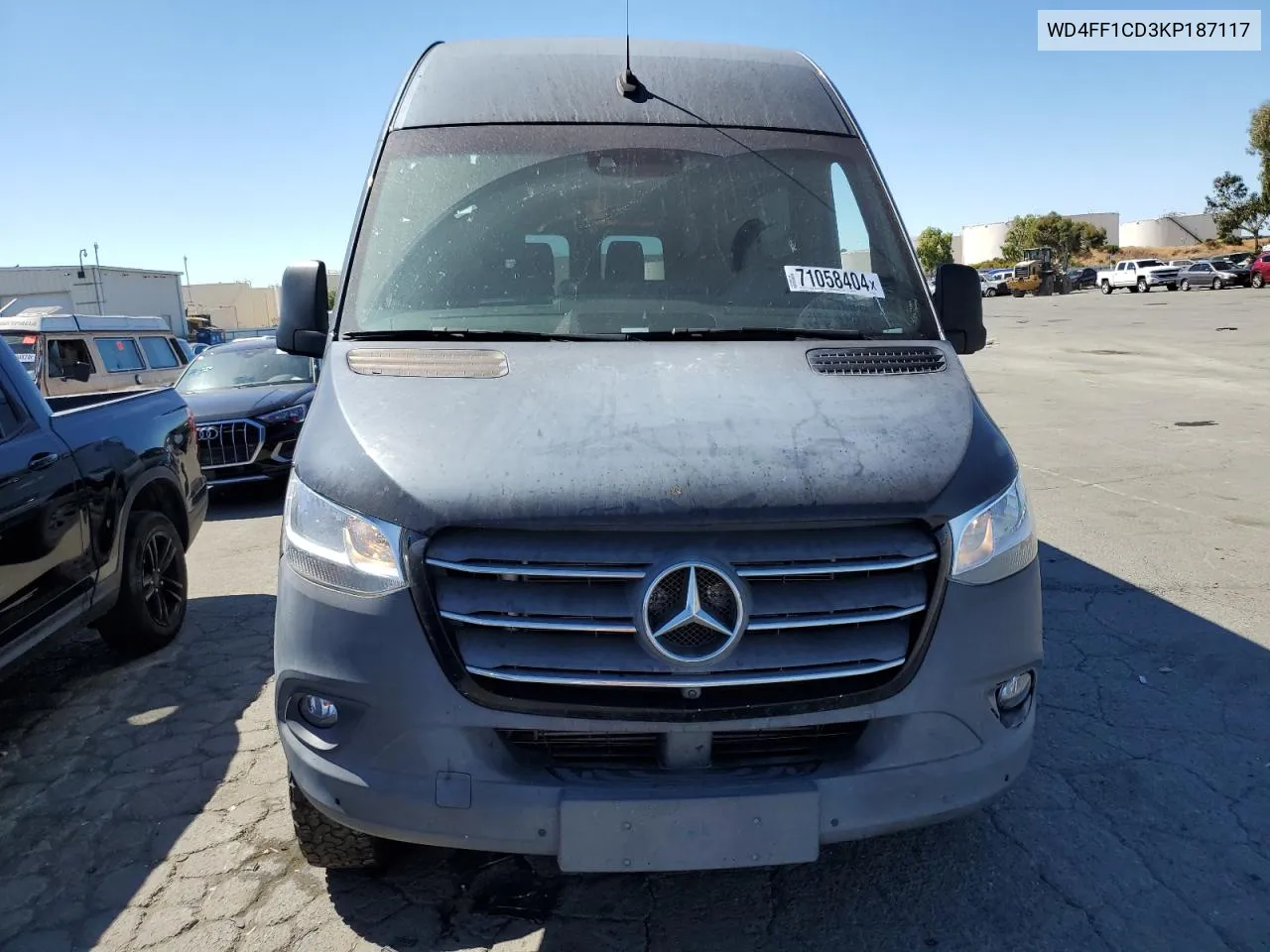 2019 Mercedes-Benz Sprinter 2500/3500 VIN: WD4FF1CD3KP187117 Lot: 71058404