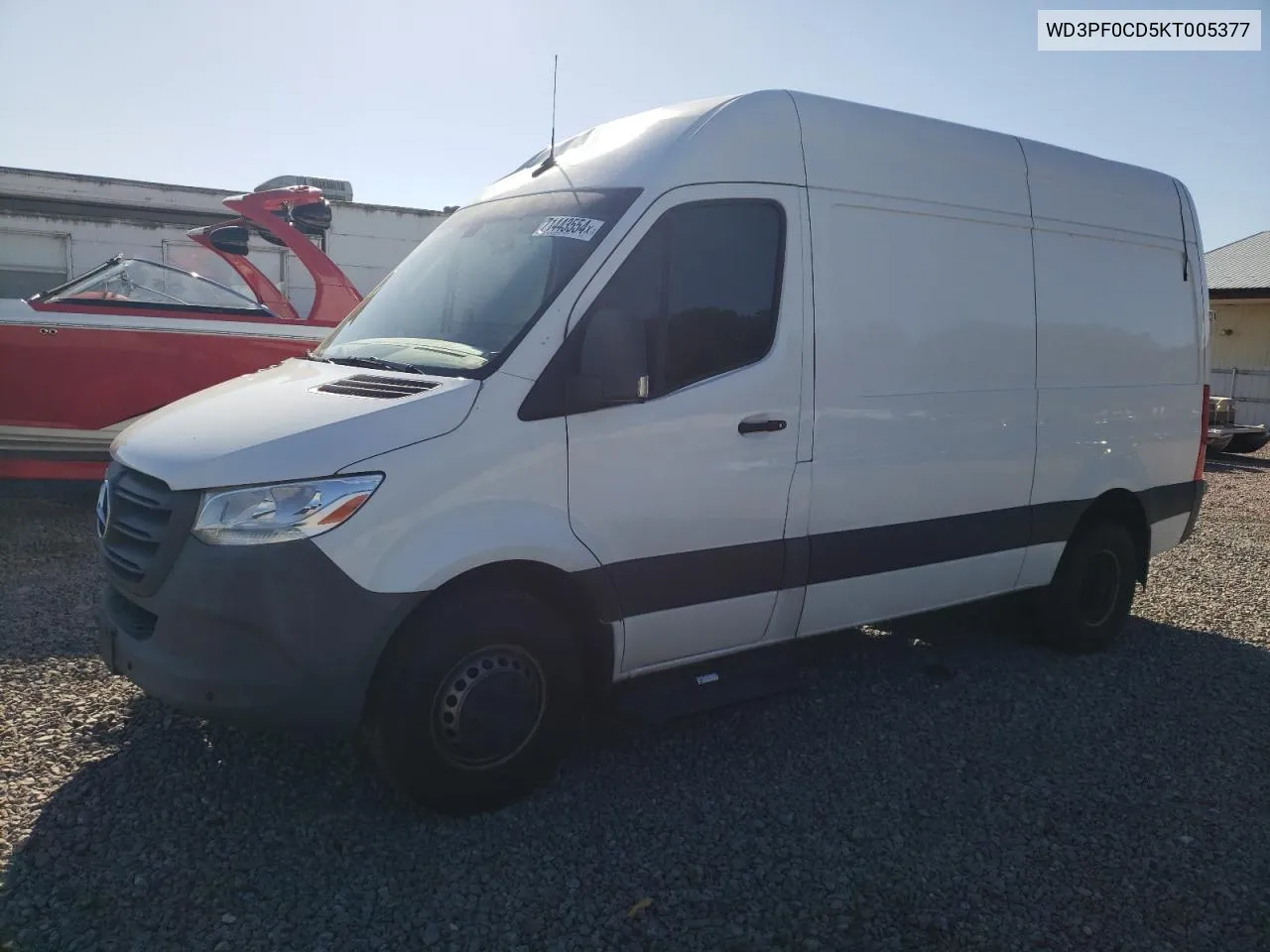 2019 Mercedes-Benz Sprinter 2500/3500 VIN: WD3PF0CD5KT005377 Lot: 71443554