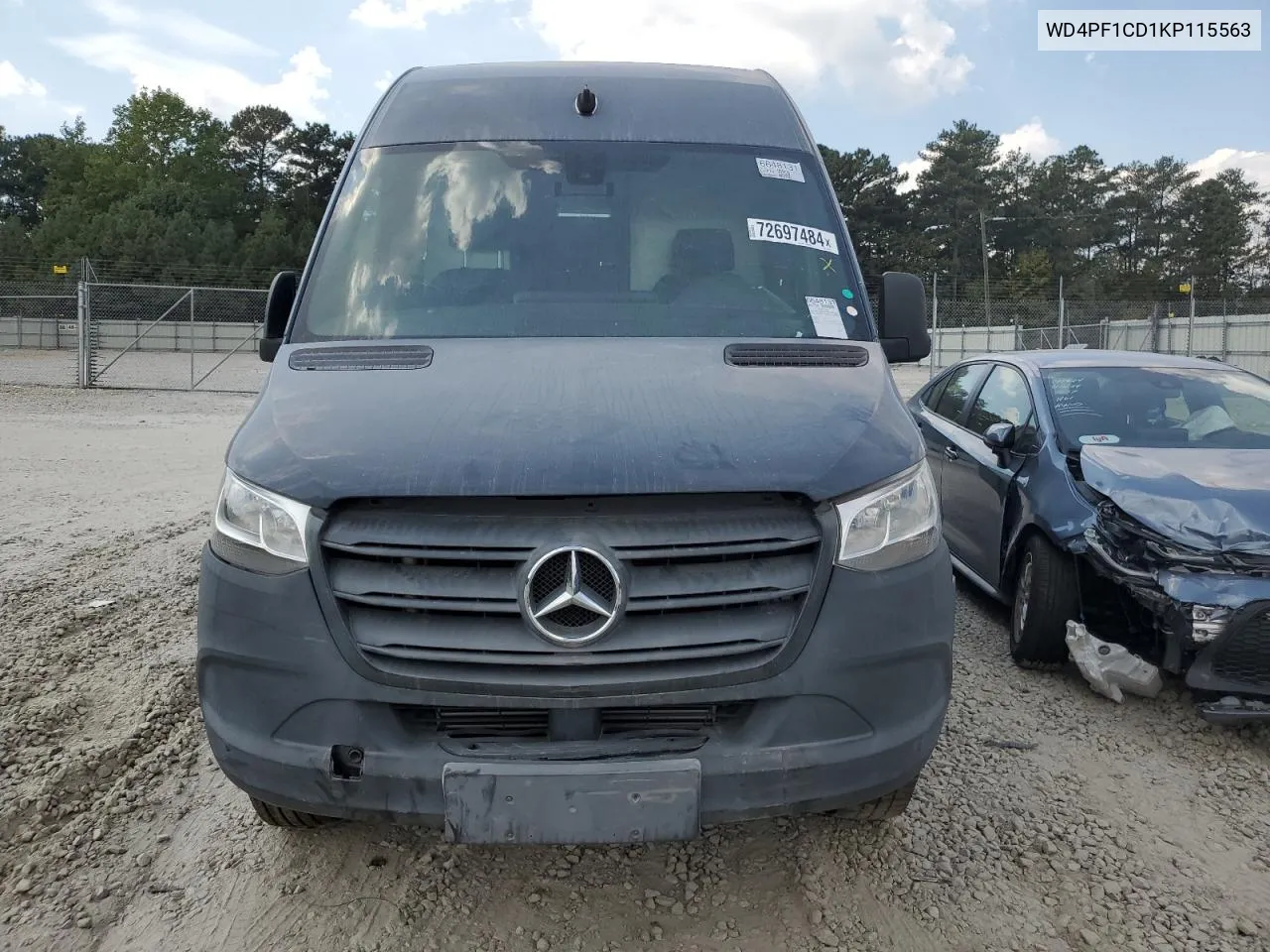 2019 Mercedes-Benz Sprinter 2500/3500 VIN: WD4PF1CD1KP115563 Lot: 72697484