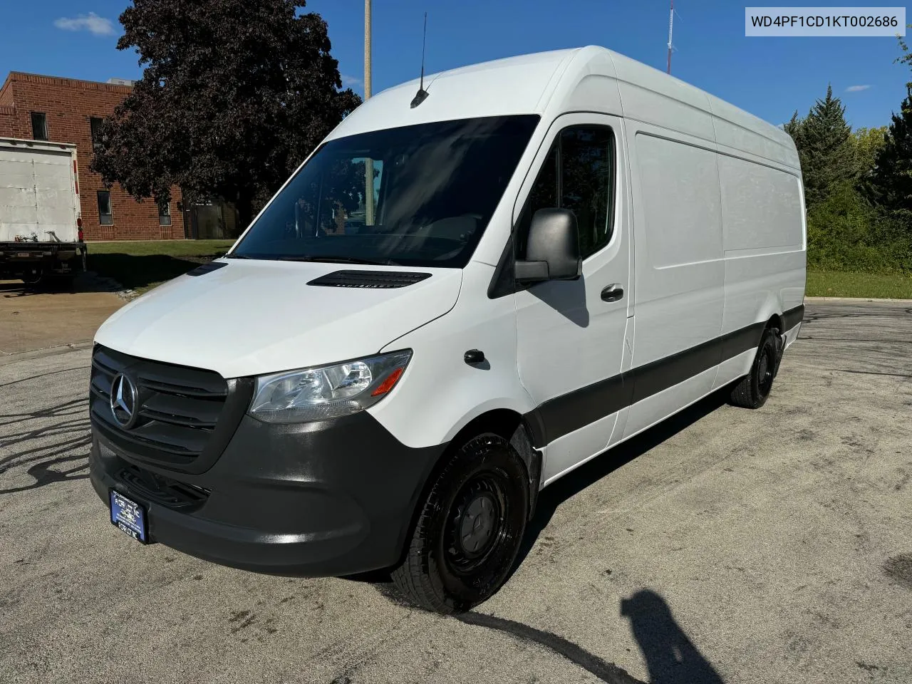 2019 Mercedes-Benz Sprinter 2500/3500 VIN: WD4PF1CD1KT002686 Lot: 73517104