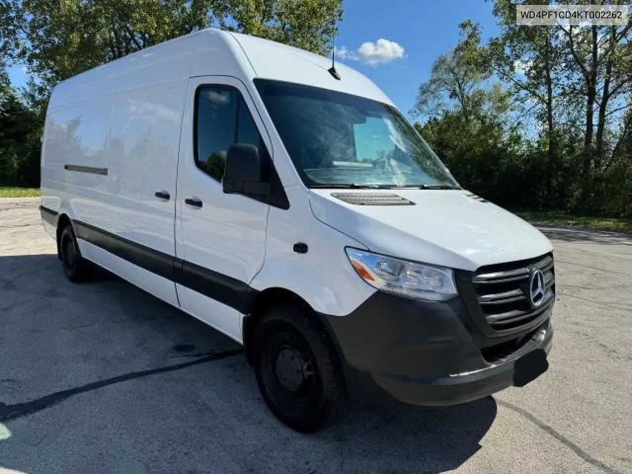 2019 Mercedes-Benz Sprinter 2500/3500 VIN: WD4PF1CD4KT002262 Lot: 73553594