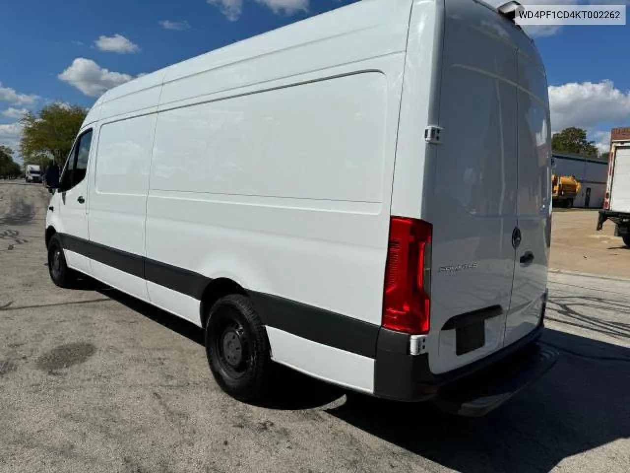 2019 Mercedes-Benz Sprinter 2500/3500 VIN: WD4PF1CD4KT002262 Lot: 73553594