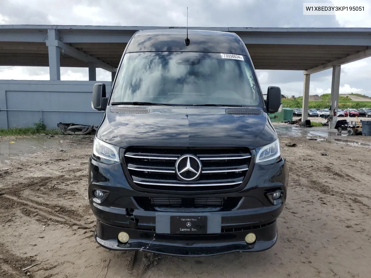 2019 Mercedes-Benz Sprinter 3500 VIN: W1X8ED3Y3KP195051 Lot: 73558834