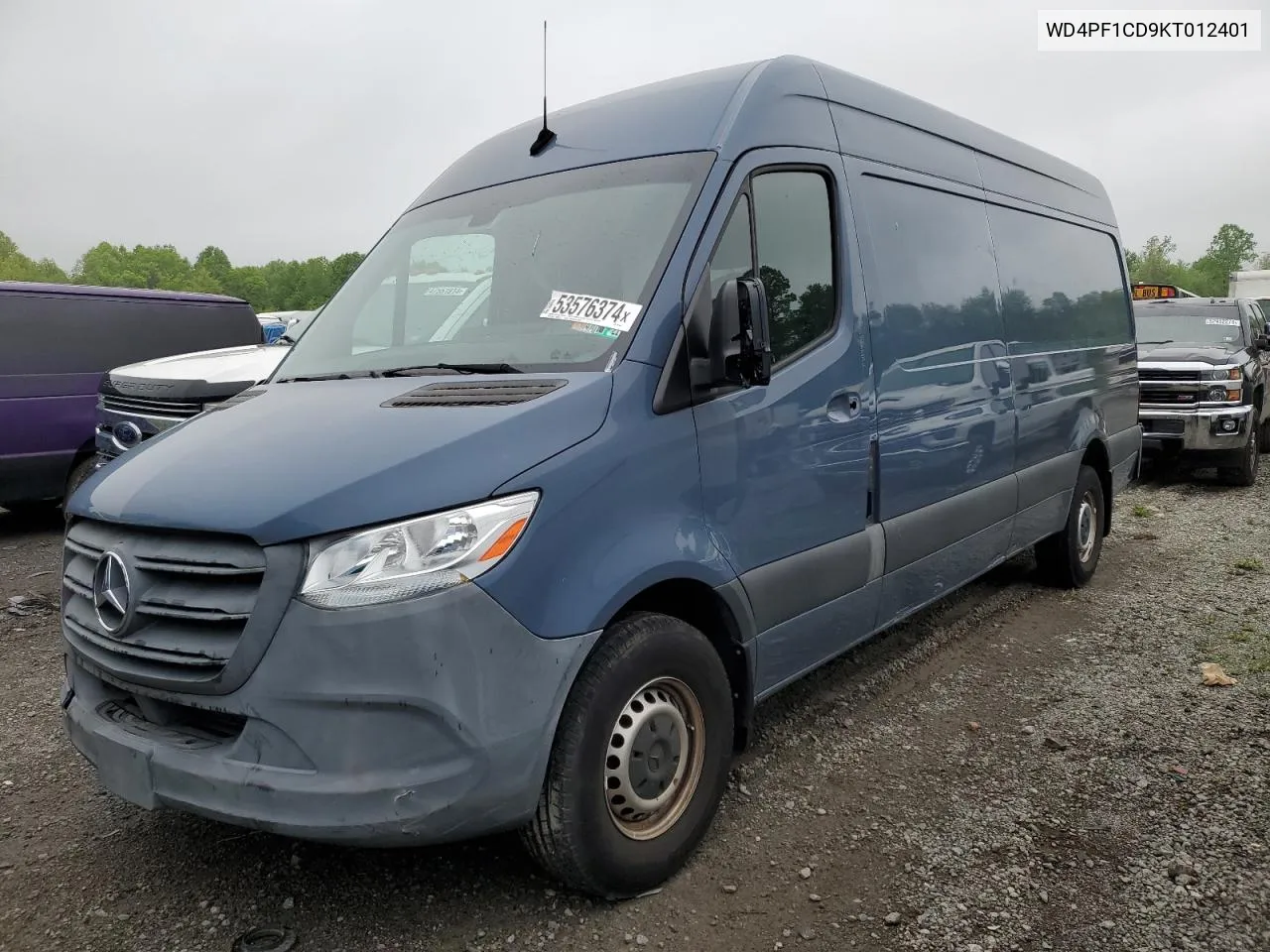 2019 Mercedes-Benz Sprinter 2500/3500 VIN: WD4PF1CD9KT012401 Lot: 74286244