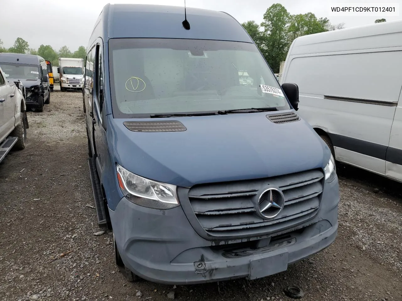 2019 Mercedes-Benz Sprinter 2500/3500 VIN: WD4PF1CD9KT012401 Lot: 74286244