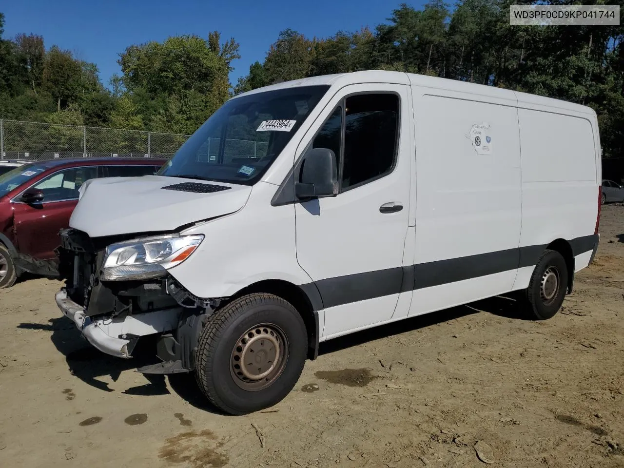 2019 Mercedes-Benz Sprinter 2500/3500 VIN: WD3PF0CD9KP041744 Lot: 74443964