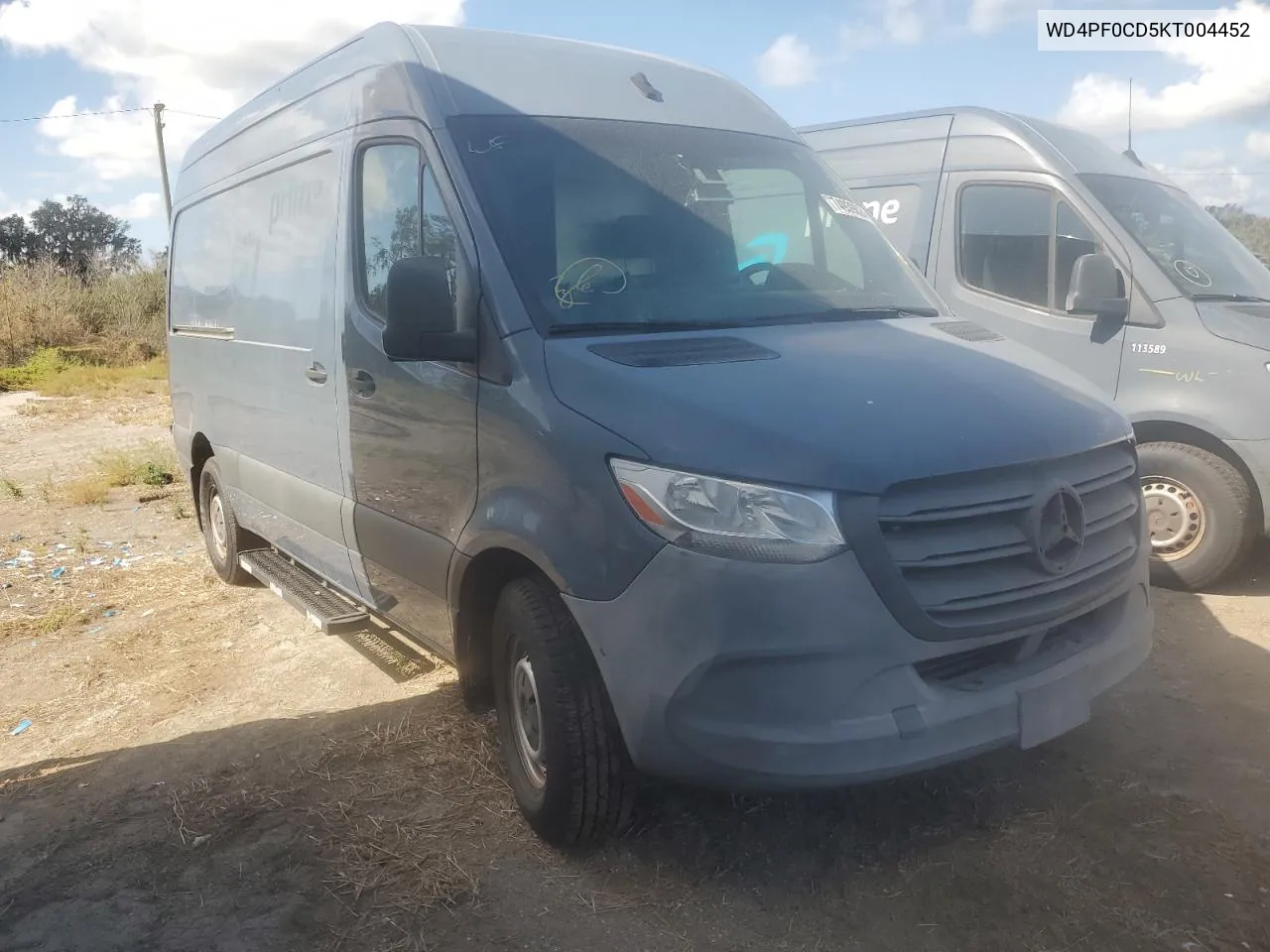 2019 Mercedes-Benz Sprinter 2500/3500 VIN: WD4PF0CD5KT004452 Lot: 74939824