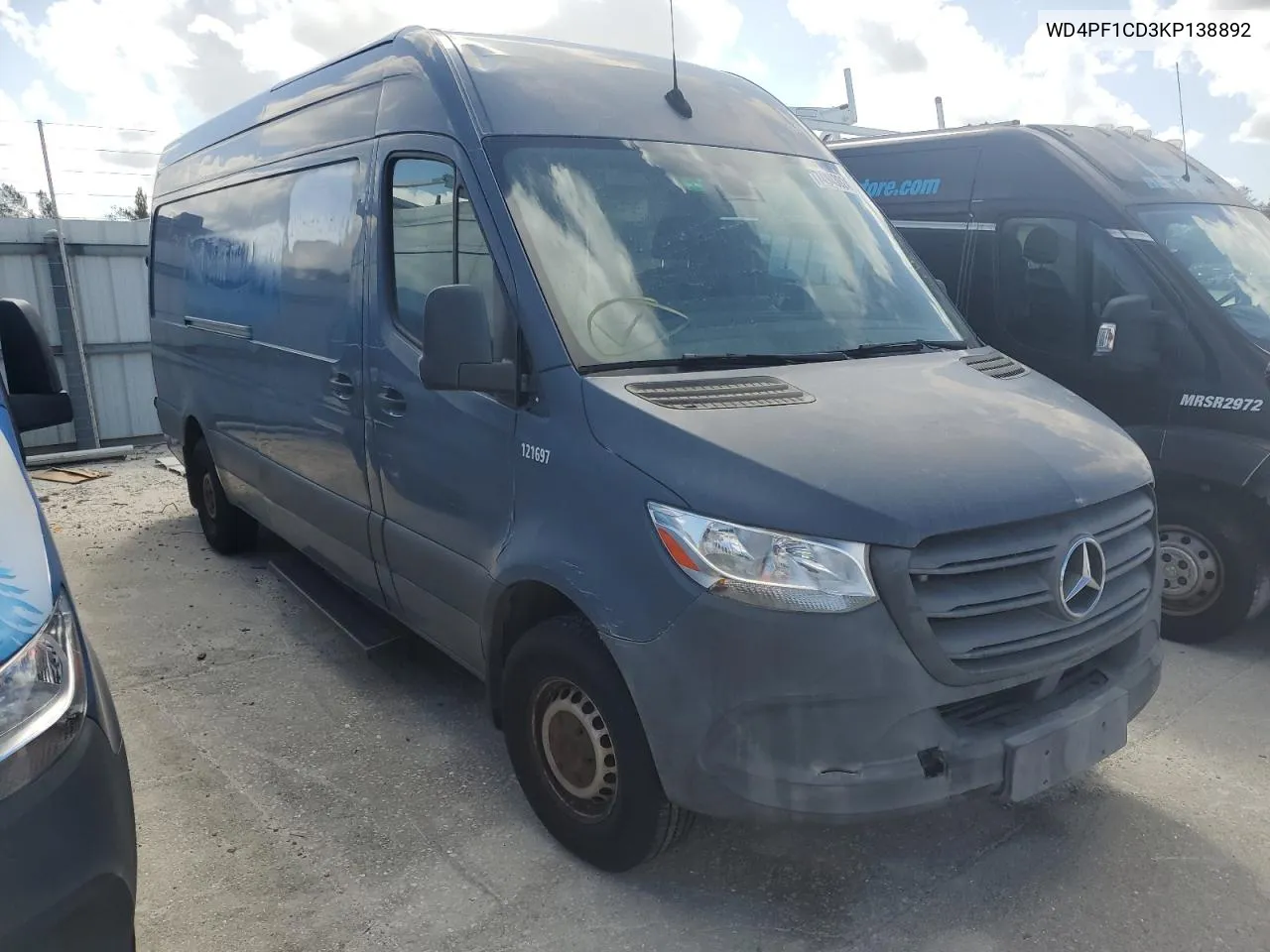 2019 Mercedes-Benz Sprinter 2500/3500 VIN: WD4PF1CD3KP138892 Lot: 74943024