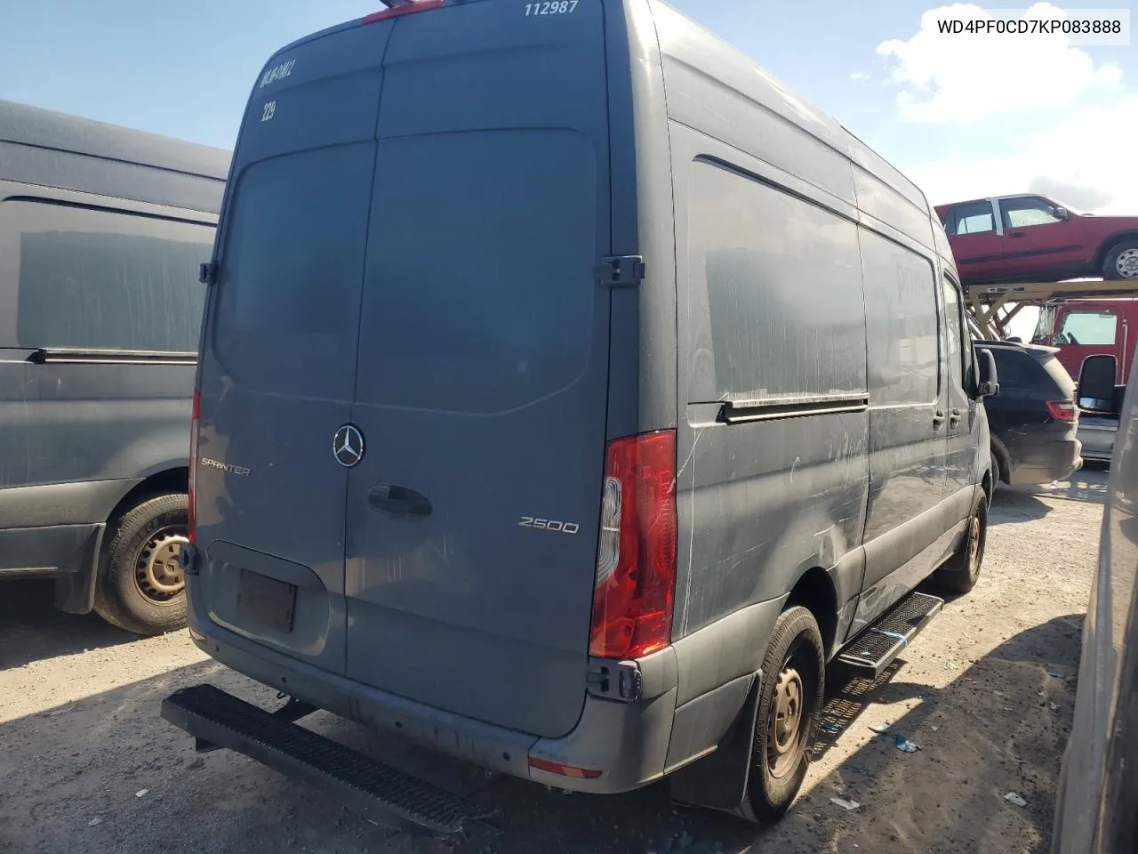 2019 Mercedes-Benz Sprinter 2500/3500 VIN: WD4PF0CD7KP083888 Lot: 74949004