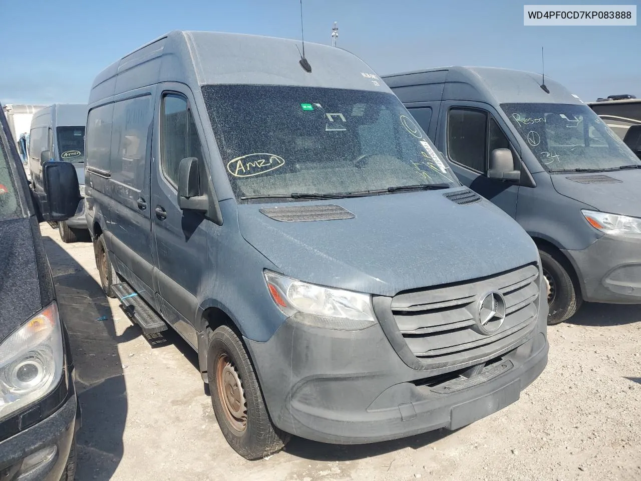 2019 Mercedes-Benz Sprinter 2500/3500 VIN: WD4PF0CD7KP083888 Lot: 74949004