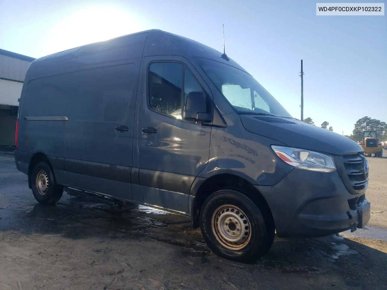 2019 Mercedes-Benz Sprinter 2500/3500 VIN: WD4PF0CDXKP102322 Lot: 75010794