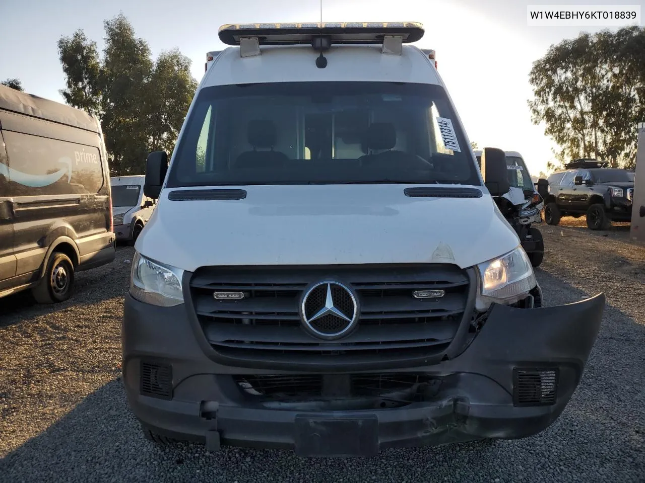 2019 Mercedes-Benz Sprinter 2500 VIN: W1W4EBHY6KT018839 Lot: 75117314