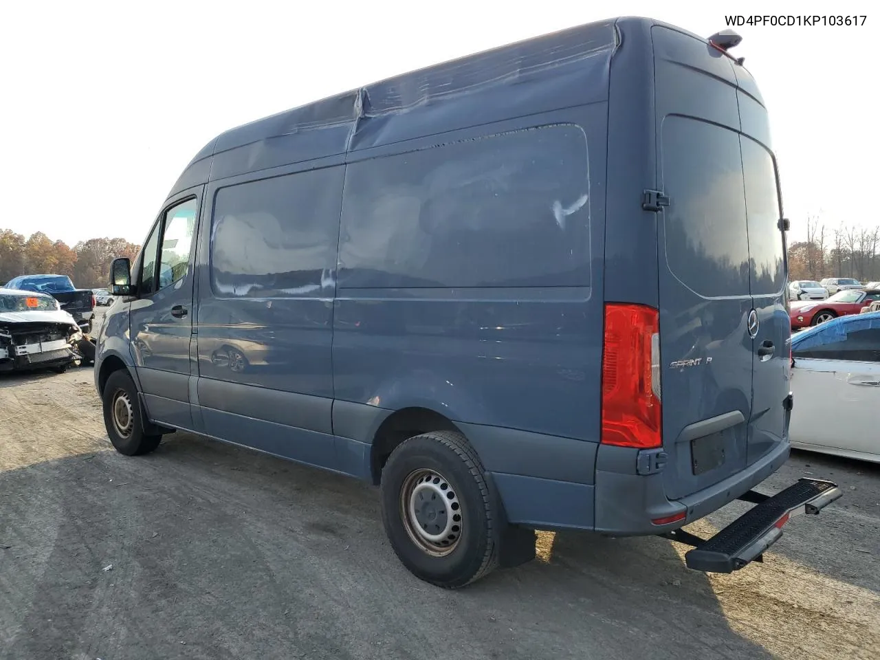 2019 Mercedes-Benz Sprinter 2500/3500 VIN: WD4PF0CD1KP103617 Lot: 77283124