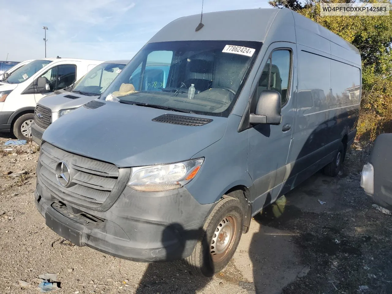 2019 Mercedes-Benz Sprinter 2500/3500 VIN: WD4PF1CDXKP142583 Lot: 77862424