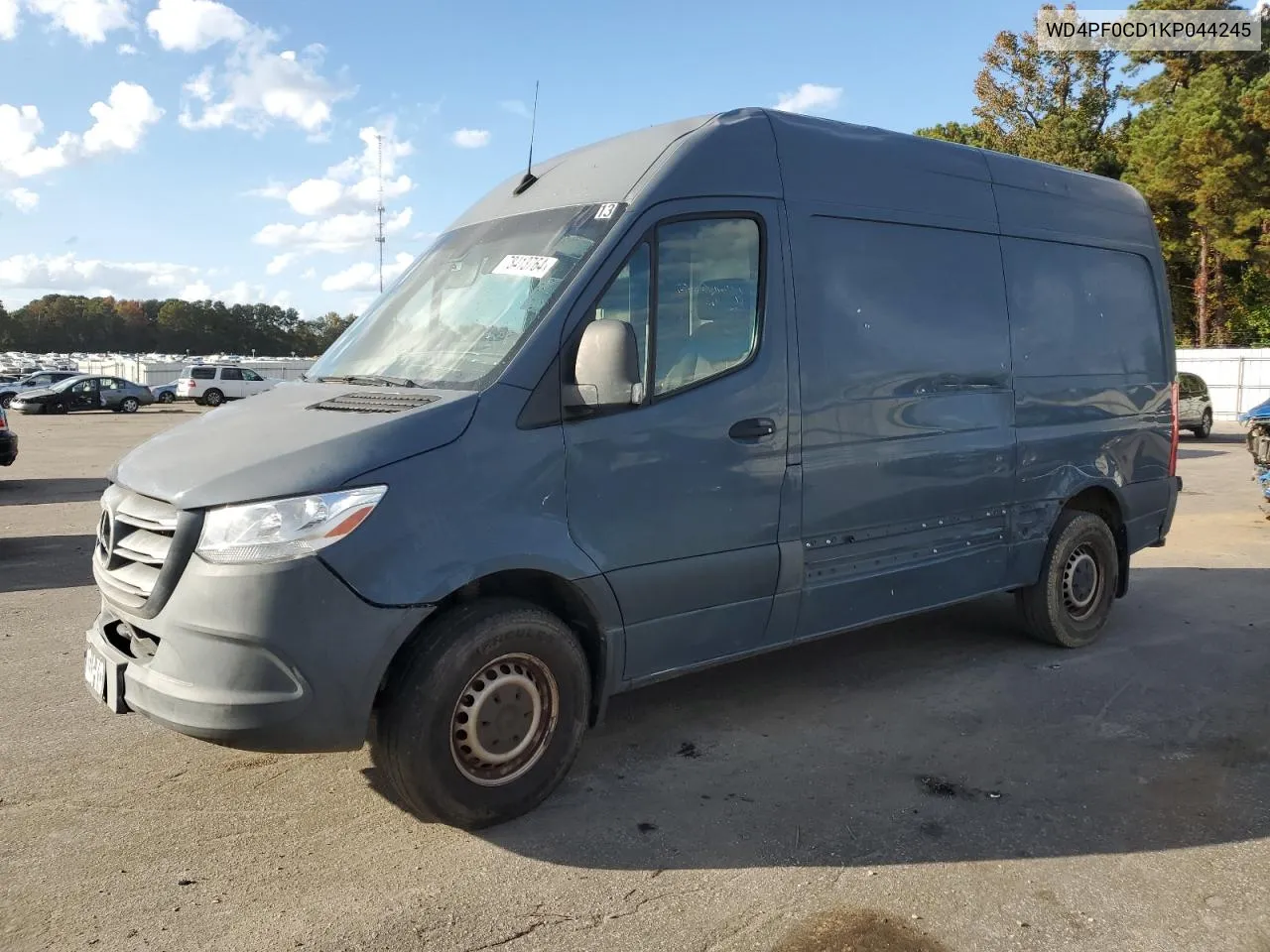 2019 Mercedes-Benz Sprinter 2500/3500 VIN: WD4PF0CD1KP044245 Lot: 78413764