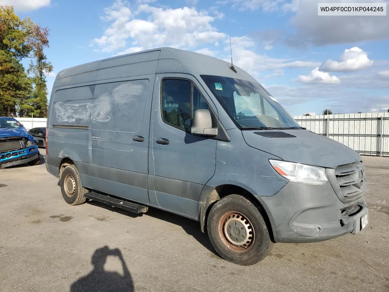 2019 Mercedes-Benz Sprinter 2500/3500 VIN: WD4PF0CD1KP044245 Lot: 78413764