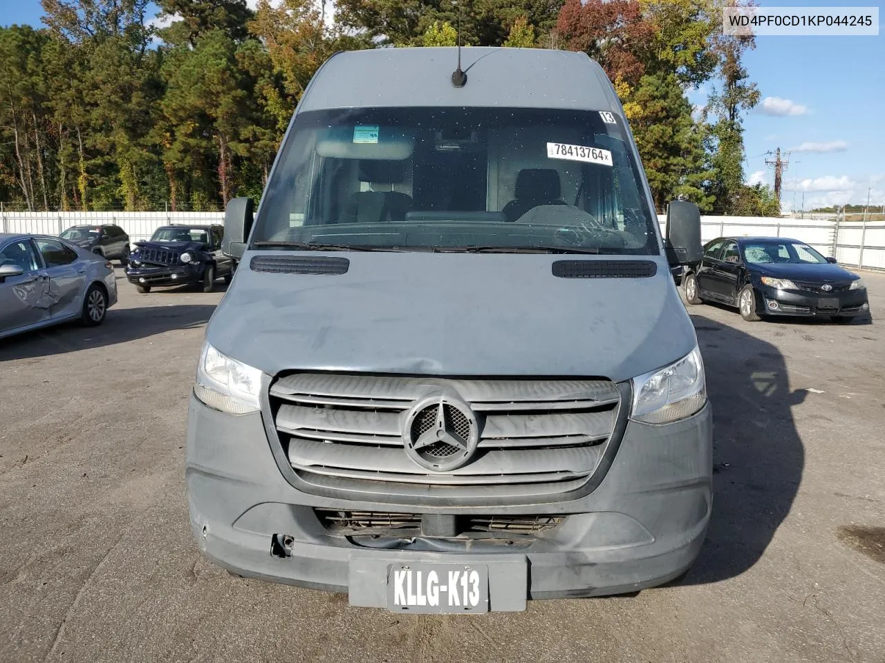 2019 Mercedes-Benz Sprinter 2500/3500 VIN: WD4PF0CD1KP044245 Lot: 78413764