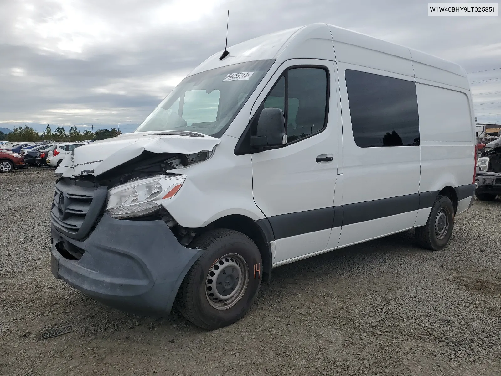 2020 Mercedes-Benz Sprinter 2500 VIN: W1W40BHY9LT025851 Lot: 64435714