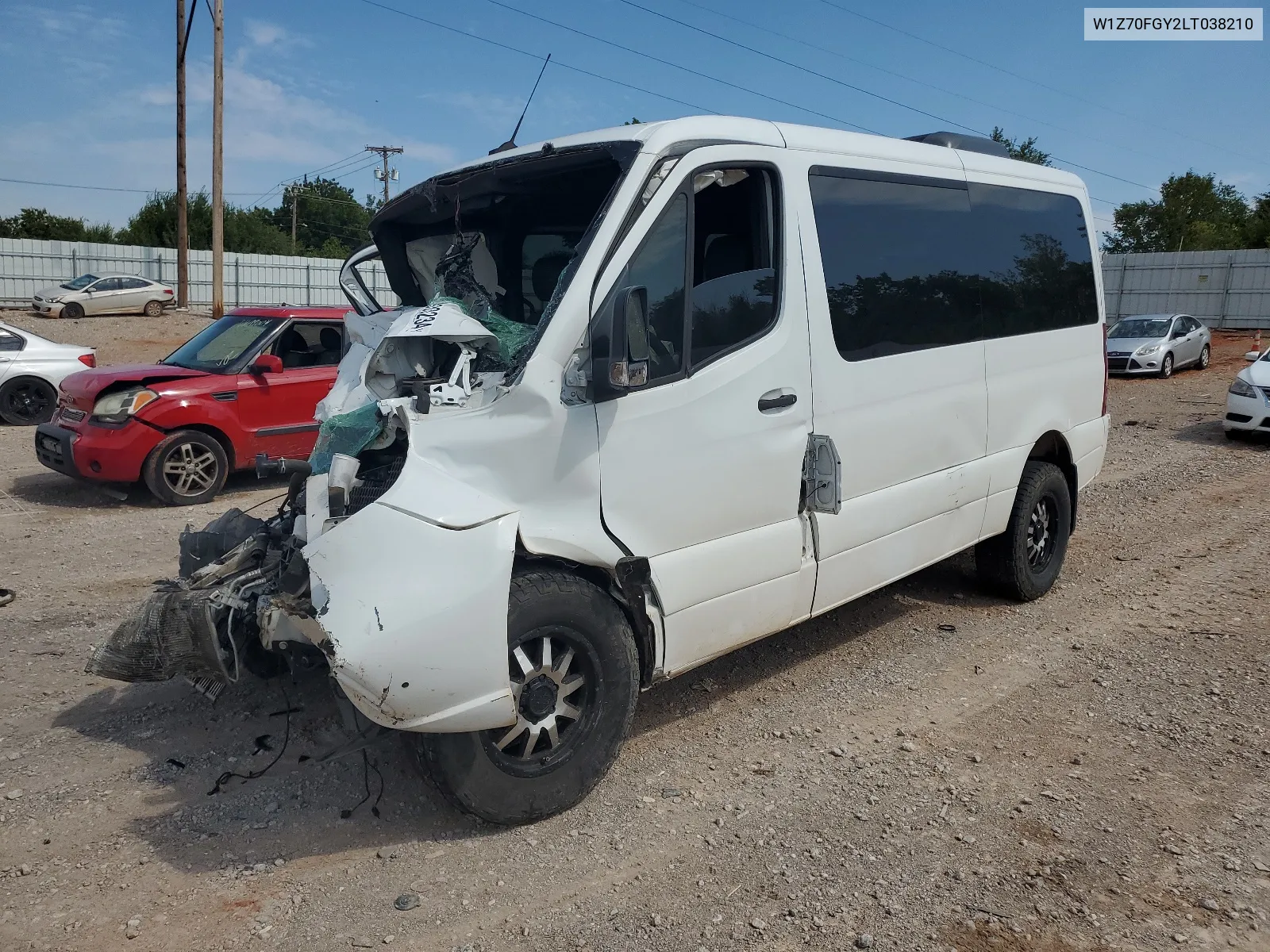 2020 Mercedes-Benz Sprinter 1500 VIN: W1Z70FGY2LT038210 Lot: 65933234