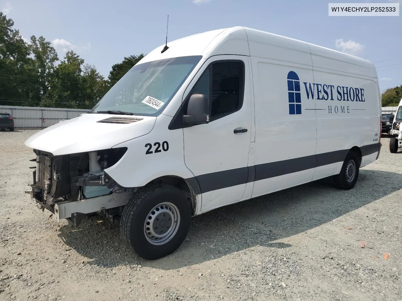 2020 Mercedes-Benz Sprinter 2500 VIN: W1Y4ECHY2LP252533 Lot: 70624544