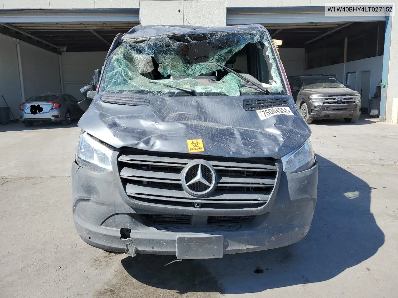 2020 Mercedes-Benz Sprinter 2500 VIN: W1W40BHY4LT027152 Lot: 75004304