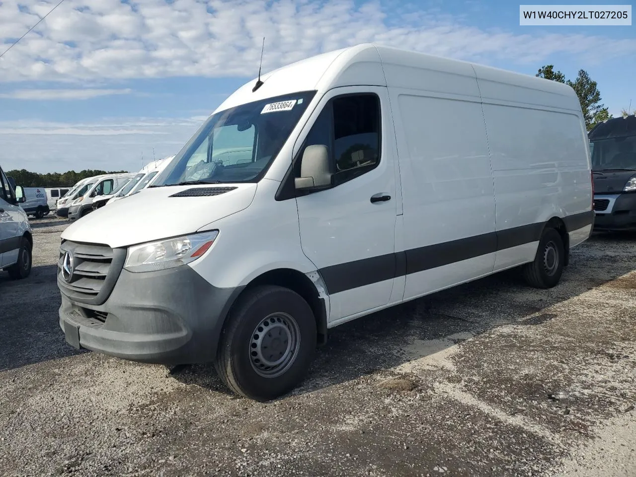 2020 Mercedes-Benz Sprinter 2500 VIN: W1W40CHY2LT027205 Lot: 76533864