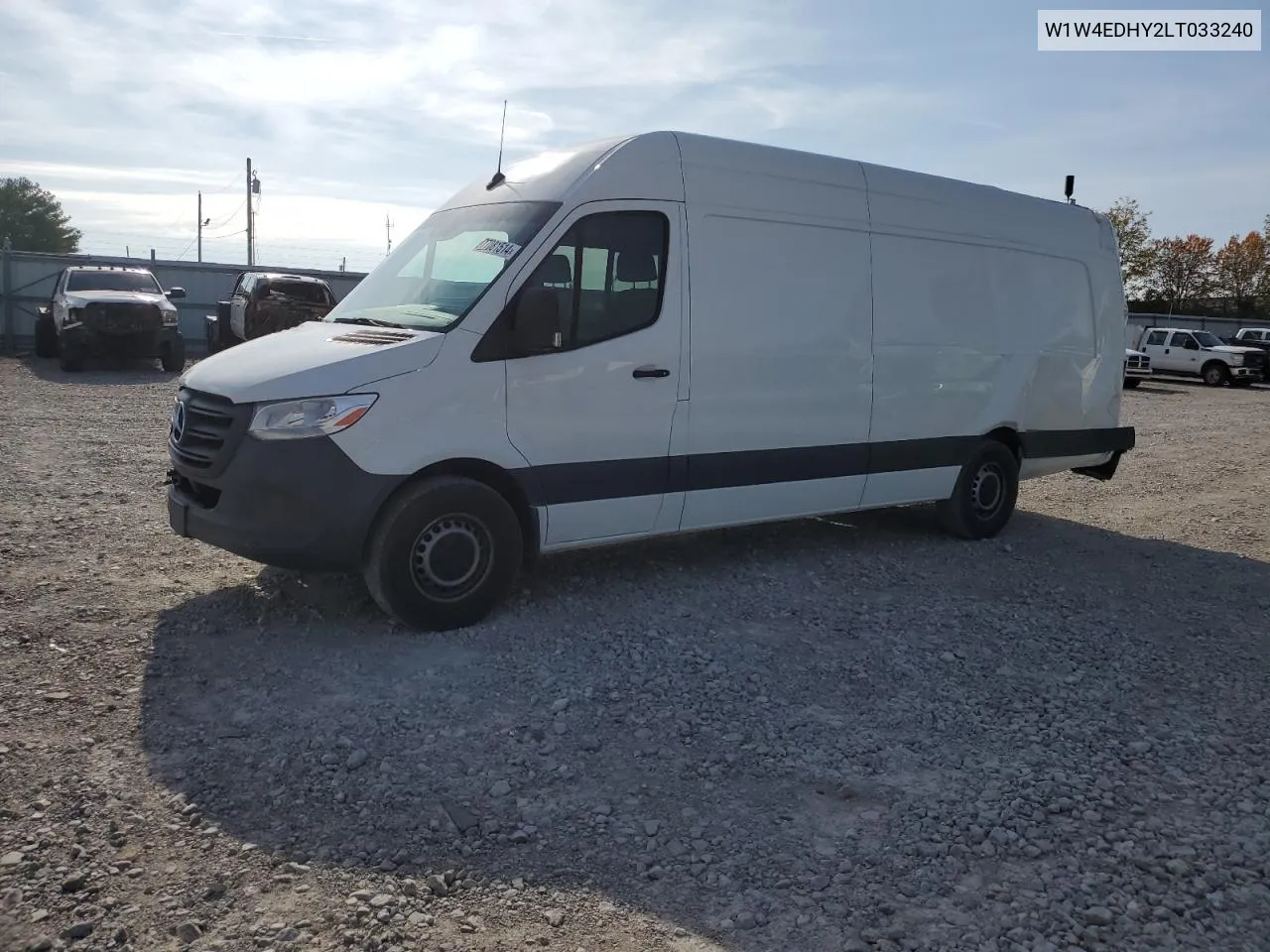 2020 Mercedes-Benz Sprinter 2500 VIN: W1W4EDHY2LT033240 Lot: 77081514