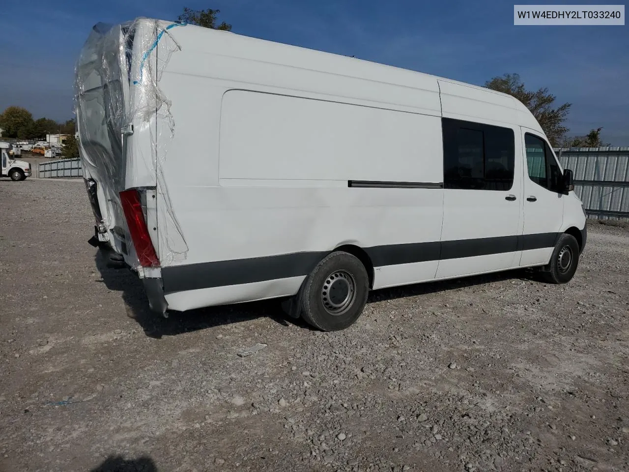 2020 Mercedes-Benz Sprinter 2500 VIN: W1W4EDHY2LT033240 Lot: 77081514