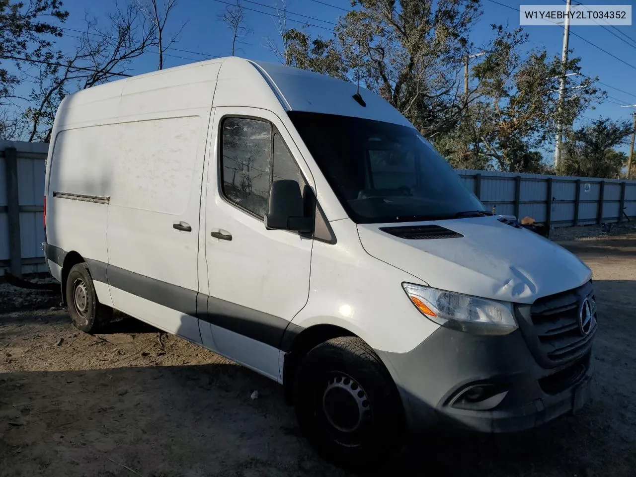 2020 Mercedes-Benz Sprinter 2500 VIN: W1Y4EBHY2LT034352 Lot: 79090534