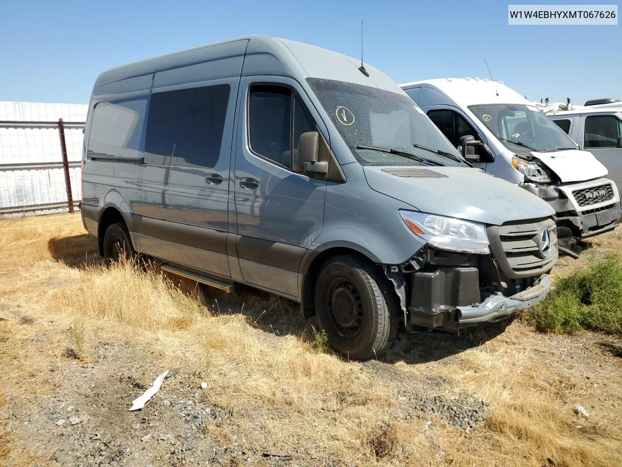 2021 Mercedes-Benz Sprinter 2500 VIN: W1W4EBHYXMT067626 Lot: 72625384