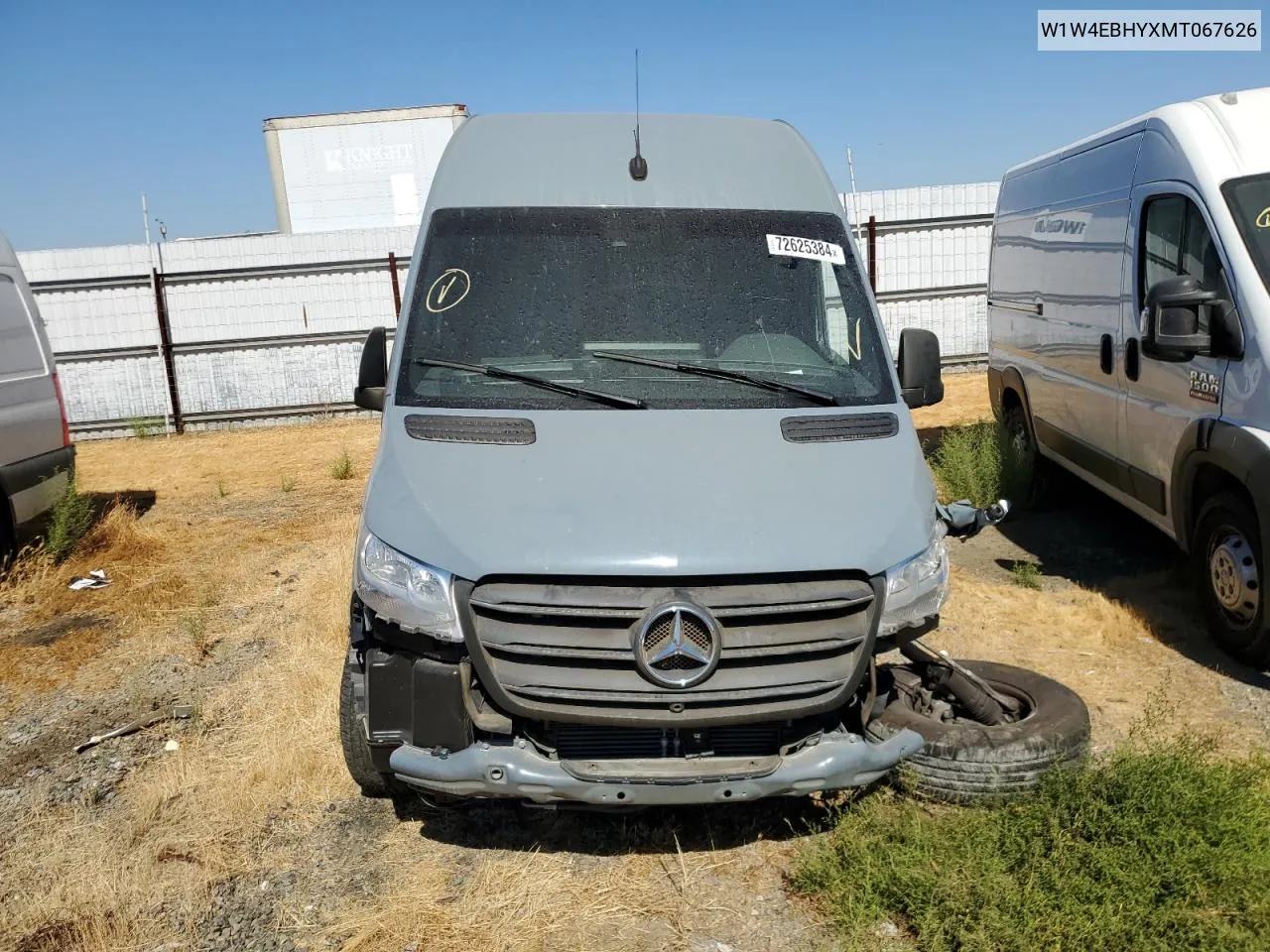 2021 Mercedes-Benz Sprinter 2500 VIN: W1W4EBHYXMT067626 Lot: 72625384