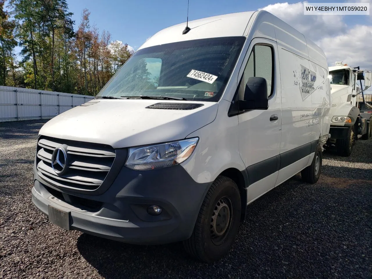 2021 Mercedes-Benz Sprinter 2500 VIN: W1Y4EBHY1MT059020 Lot: 74562424