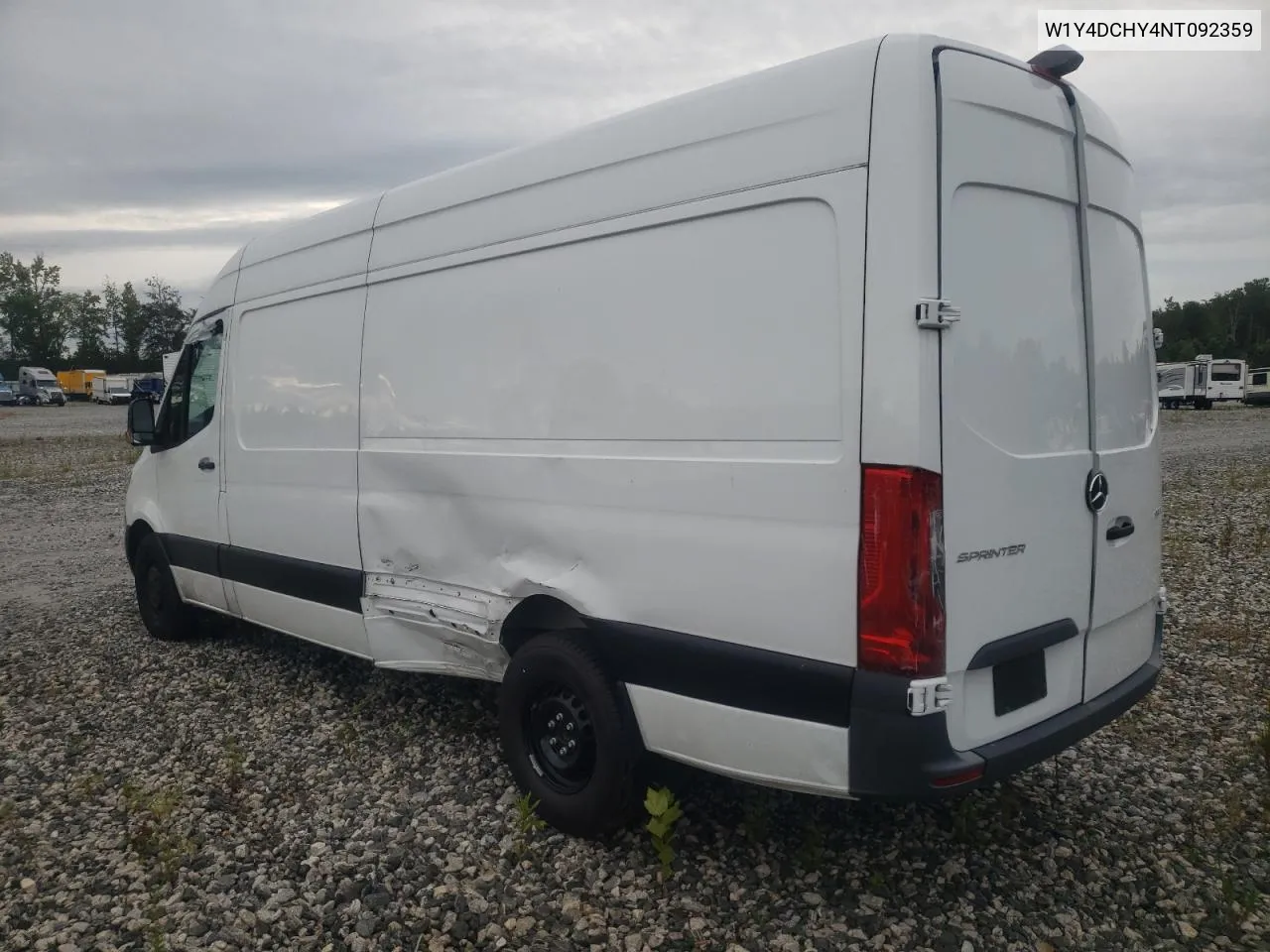 2022 Mercedes-Benz Sprinter 2500 VIN: W1Y4DCHY4NT092359 Lot: 70472894