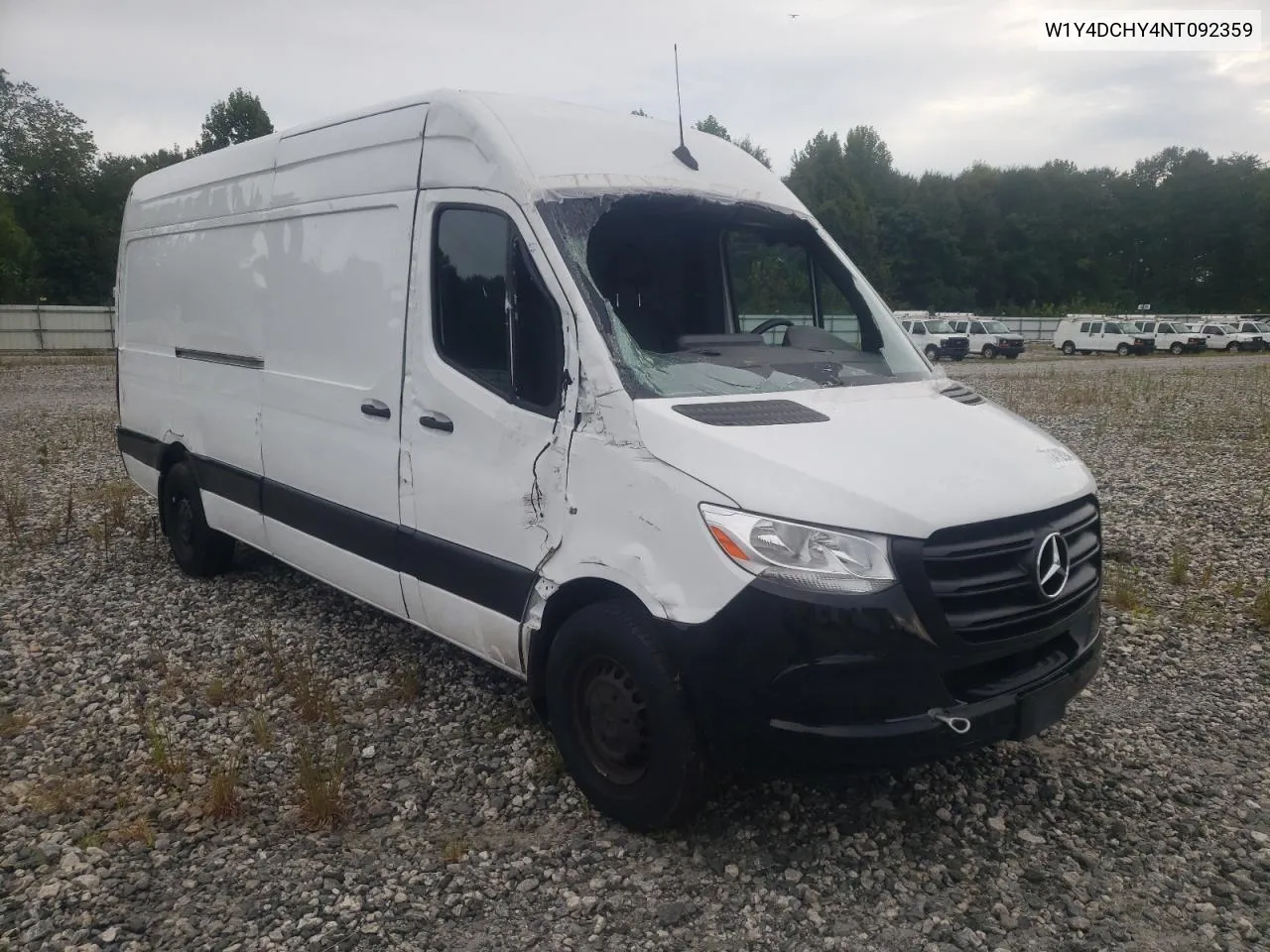 2022 Mercedes-Benz Sprinter 2500 VIN: W1Y4DCHY4NT092359 Lot: 70472894