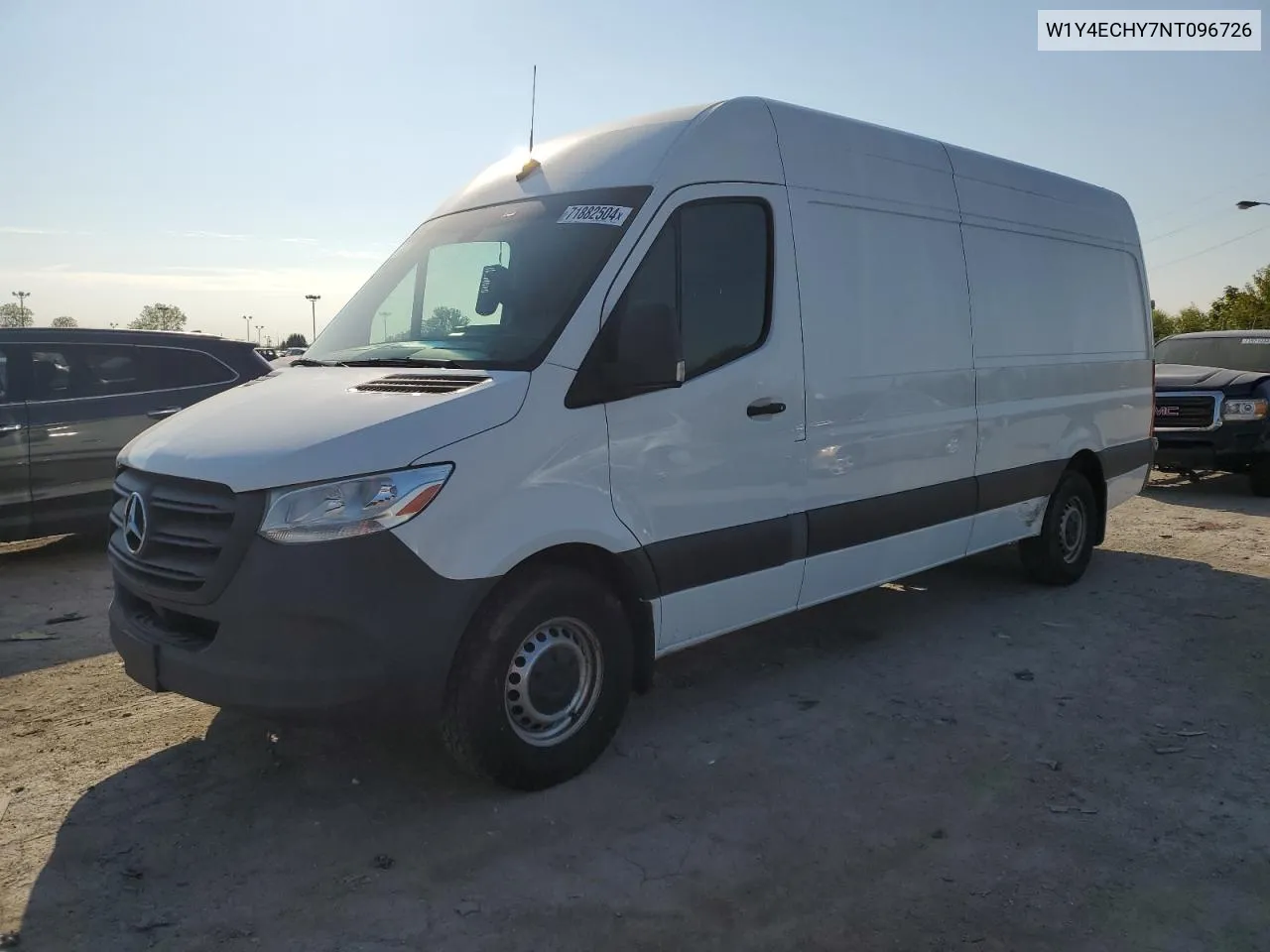 2022 Mercedes-Benz Sprinter 2500 VIN: W1Y4ECHY7NT096726 Lot: 71882504