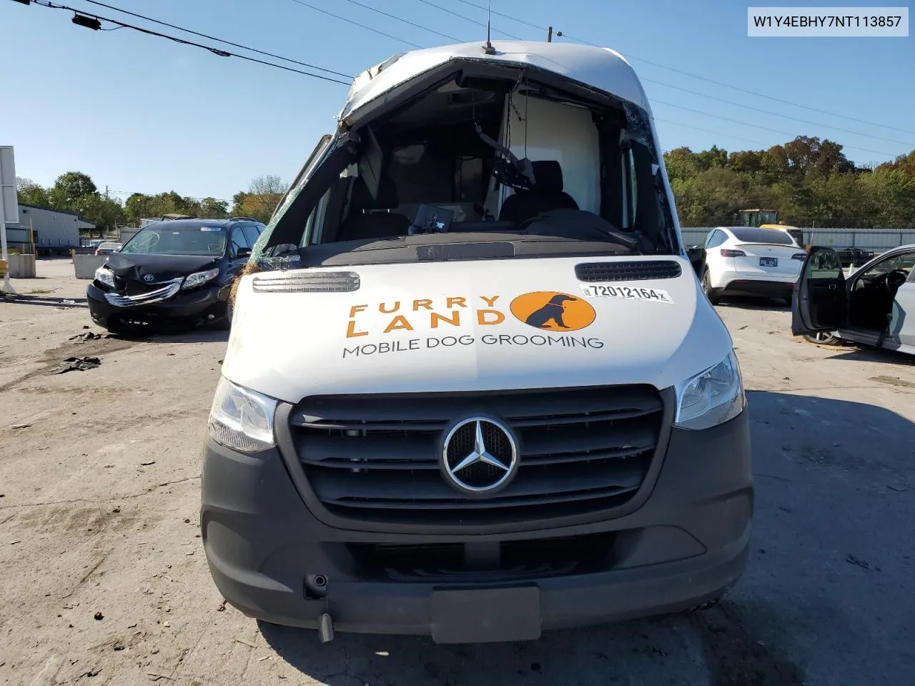 2022 Mercedes-Benz Sprinter 2500 VIN: W1Y4EBHY7NT113857 Lot: 72012164