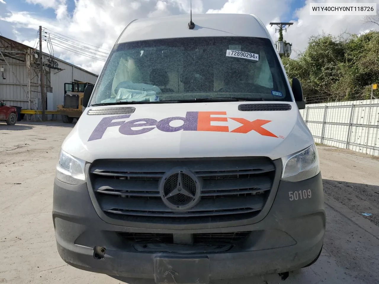 2022 Mercedes-Benz Sprinter 2500 VIN: W1Y40CHY0NT118726 Lot: 72890294