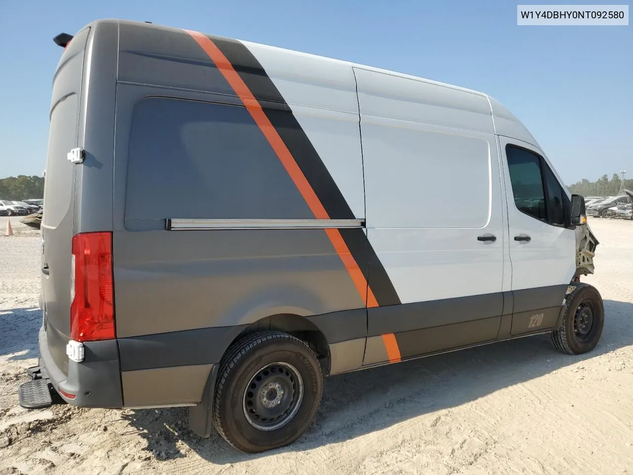 2022 Mercedes-Benz Sprinter 2500 VIN: W1Y4DBHY0NT092580 Lot: 74045154