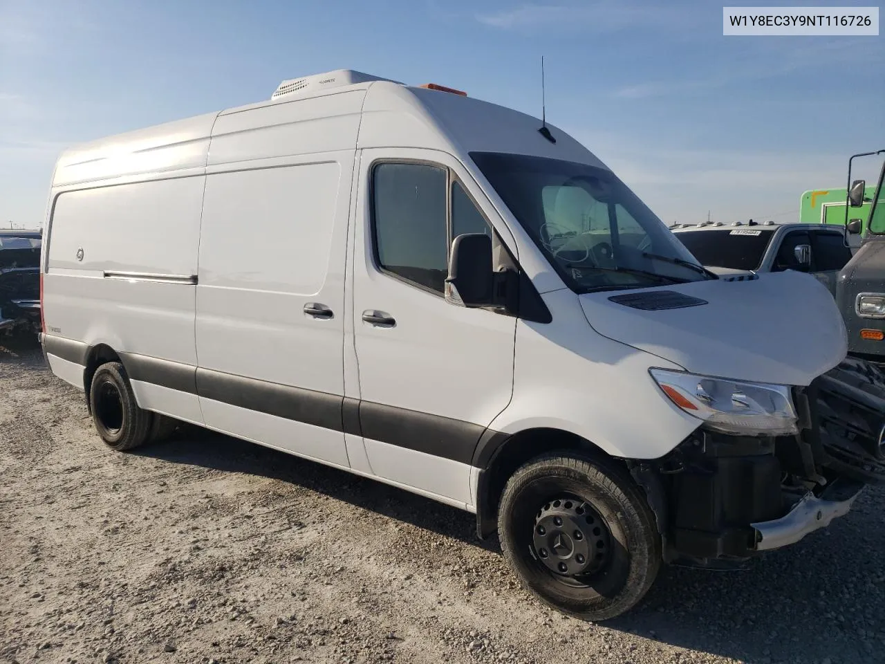 2022 Mercedes-Benz Sprinter 3500 VIN: W1Y8EC3Y9NT116726 Lot: 78440014