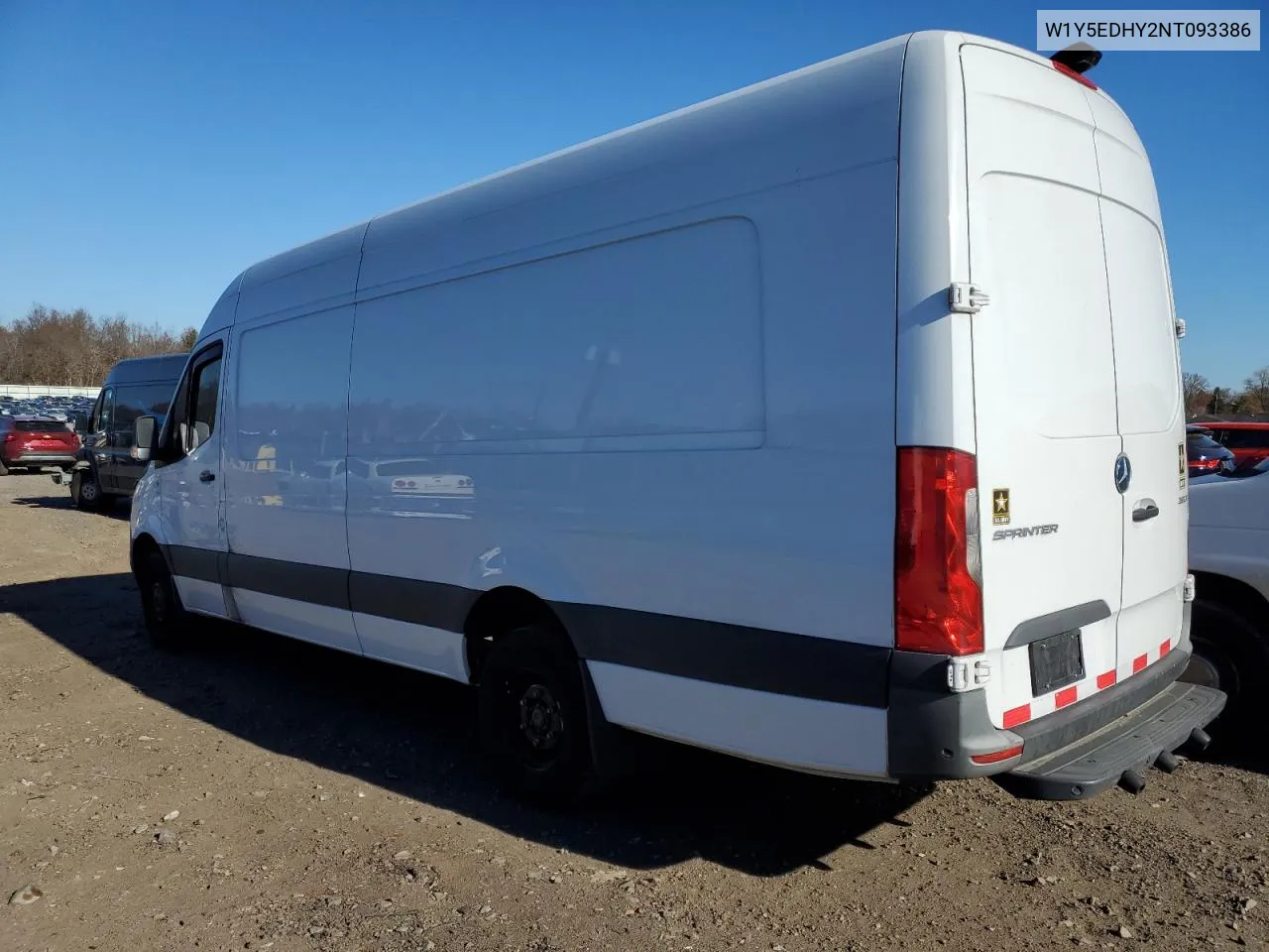 2022 Mercedes-Benz Sprinter 3500 VIN: W1Y5EDHY2NT093386 Lot: 80365854