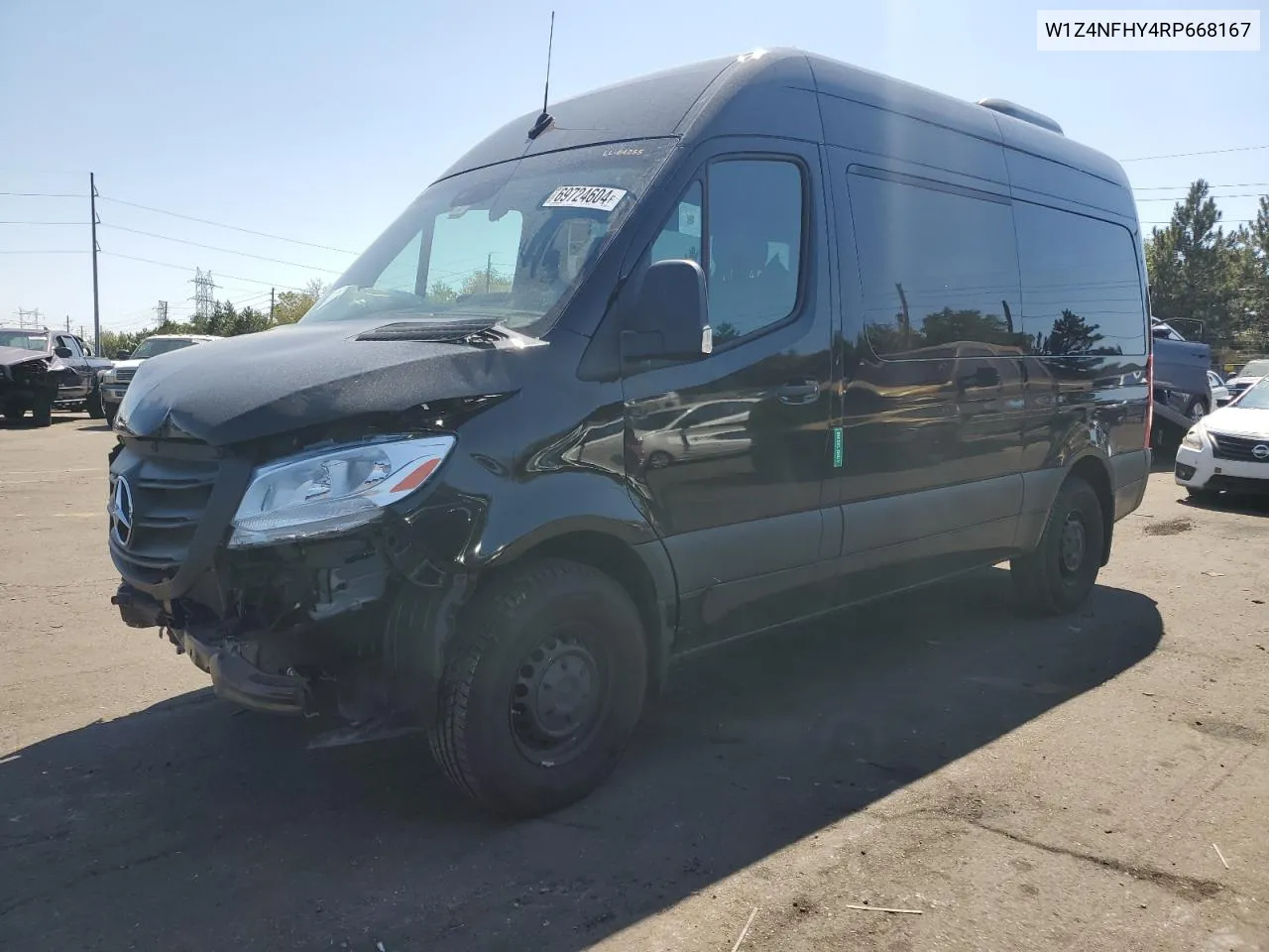 2024 Mercedes-Benz Sprinter 2500 VIN: W1Z4NFHY4RP668167 Lot: 69724604